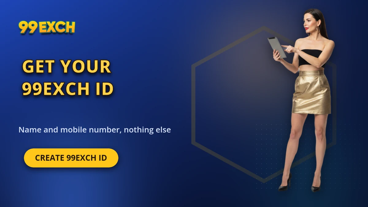 Get your 99exch ID banner showing name and mobile number are all the desk needs