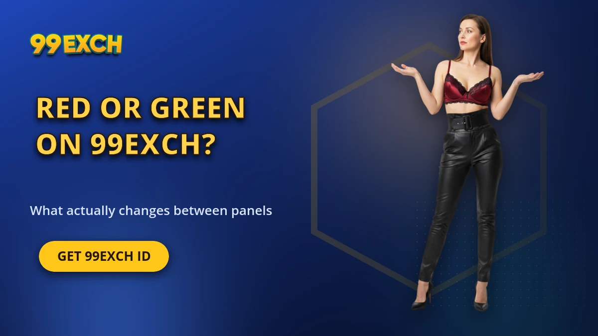Red or green on 99exch banner comparing the 99exch.red and 99exch.green mirror domains